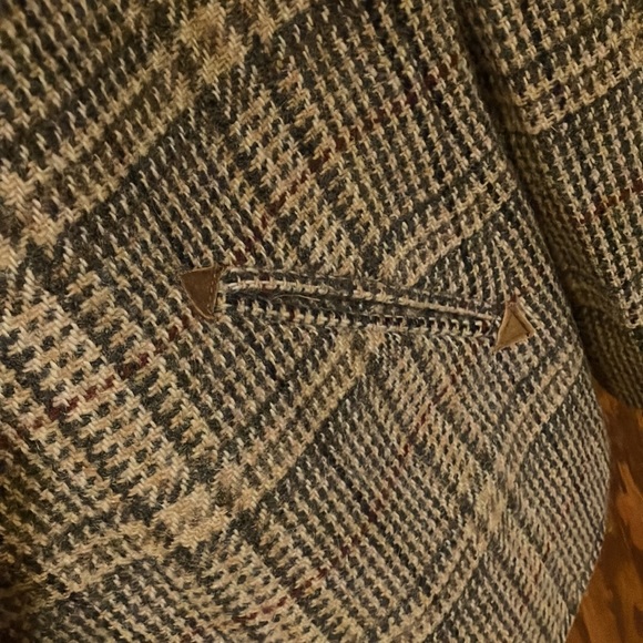 Vintage Tweed Plaid Wool-blend Blazer - Picture 3 of 9